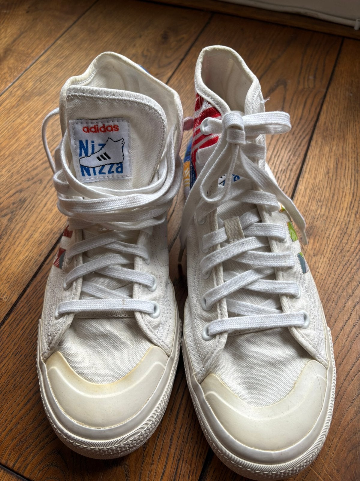 Adidas Nizza. Original. Dry Cleaned. As good as new. EU 42.5, Wit, Ophalen of Verzenden, Sneakers of Gympen, Zo goed als nieuw