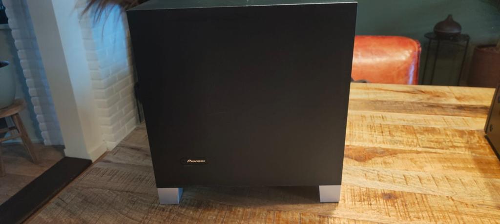 Pioneer S-51W actieve subwoofer  130W, Ophalen of Verzenden, 120 watt of meer, Subwoofer, Overige merken