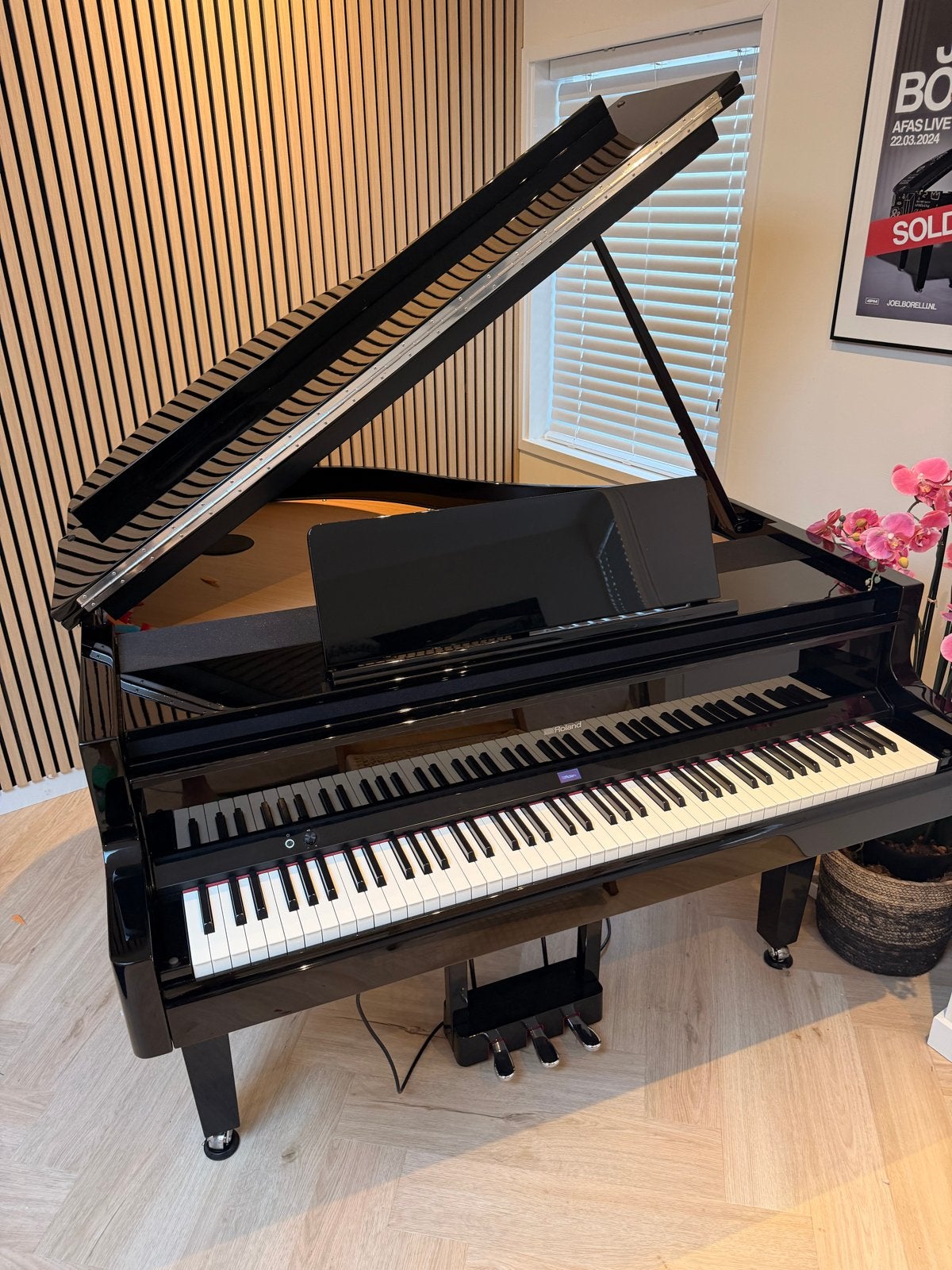 Roland GP-9 Digitale Vleugel (2024) PE Hoogglans, Ophalen, Zwart, Digitaal, Zo goed als nieuw