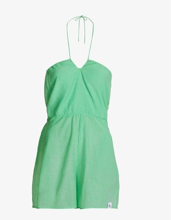 NIEUW Calvin Klein Jeans CRINKLE RAYON - Jumpsuit - maat S, Kleding | Dames, Jumpsuits, Nieuw, Maat 36 (S), Groen, Ophalen of Verzenden