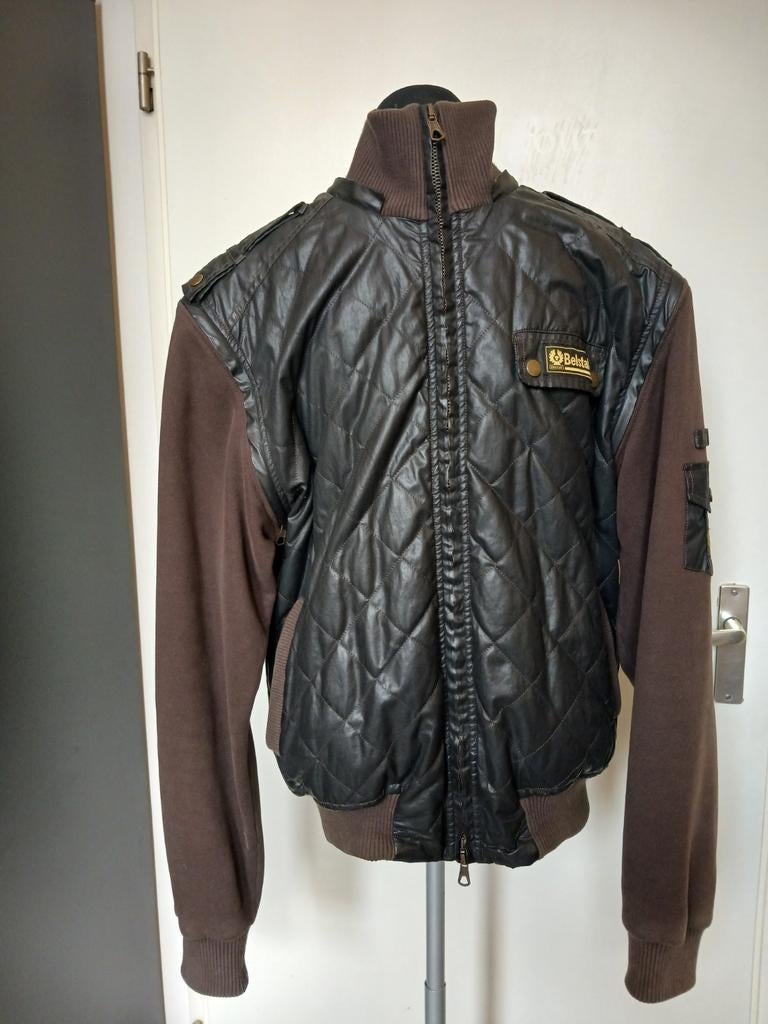 Belstaff Bruine Bomberjack XL met Afneembare Mouwen, Kleding | Heren, Bruin, Maat 56/58 (XL), Ophalen of Verzenden, Belstaff