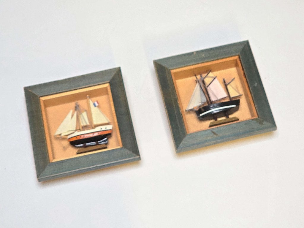 Leuk setje zeiljacht schilderijtjes 2st, Watersport en Boten, Accessoires en Onderhoud, Zo goed als nieuw, Interieur en Kussens