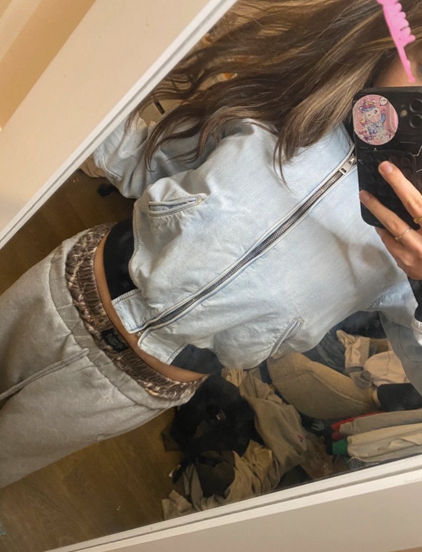 Diesel jas vintage, Verzenden, Zo goed als nieuw, Maat 36 (S), Blauw