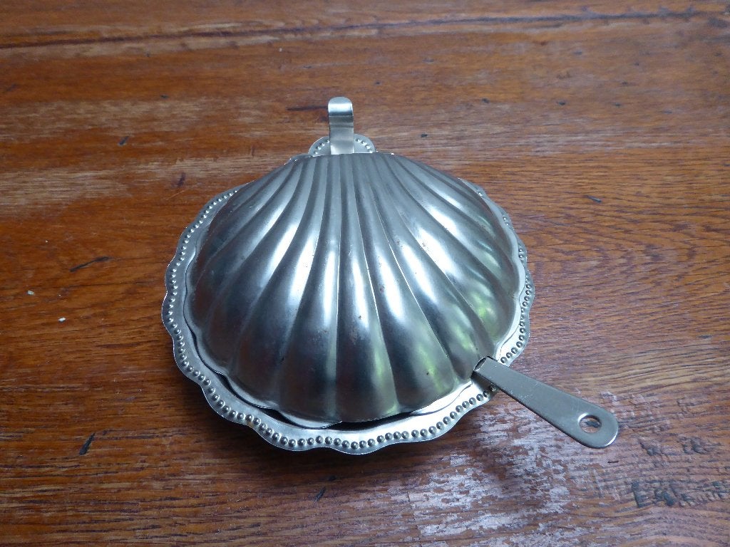 Vintage kaviaar schaaltje, schelp, Ophalen of Verzenden