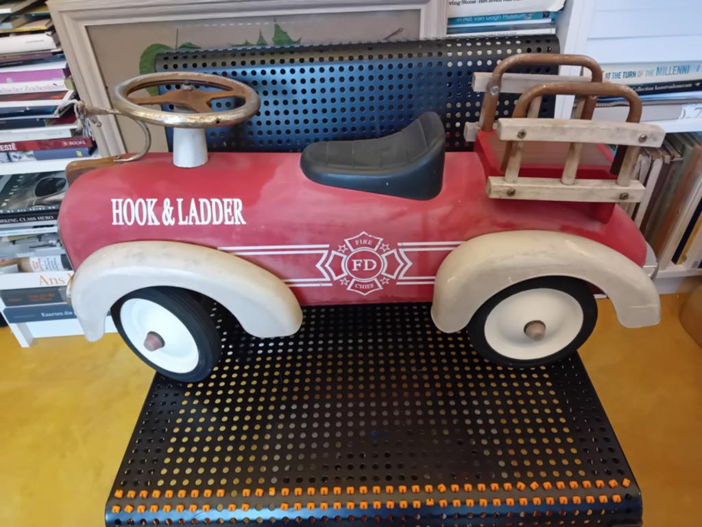 Vintage Brandweer Trapauto - Hook & Ladder, Ophalen, Gebruikt