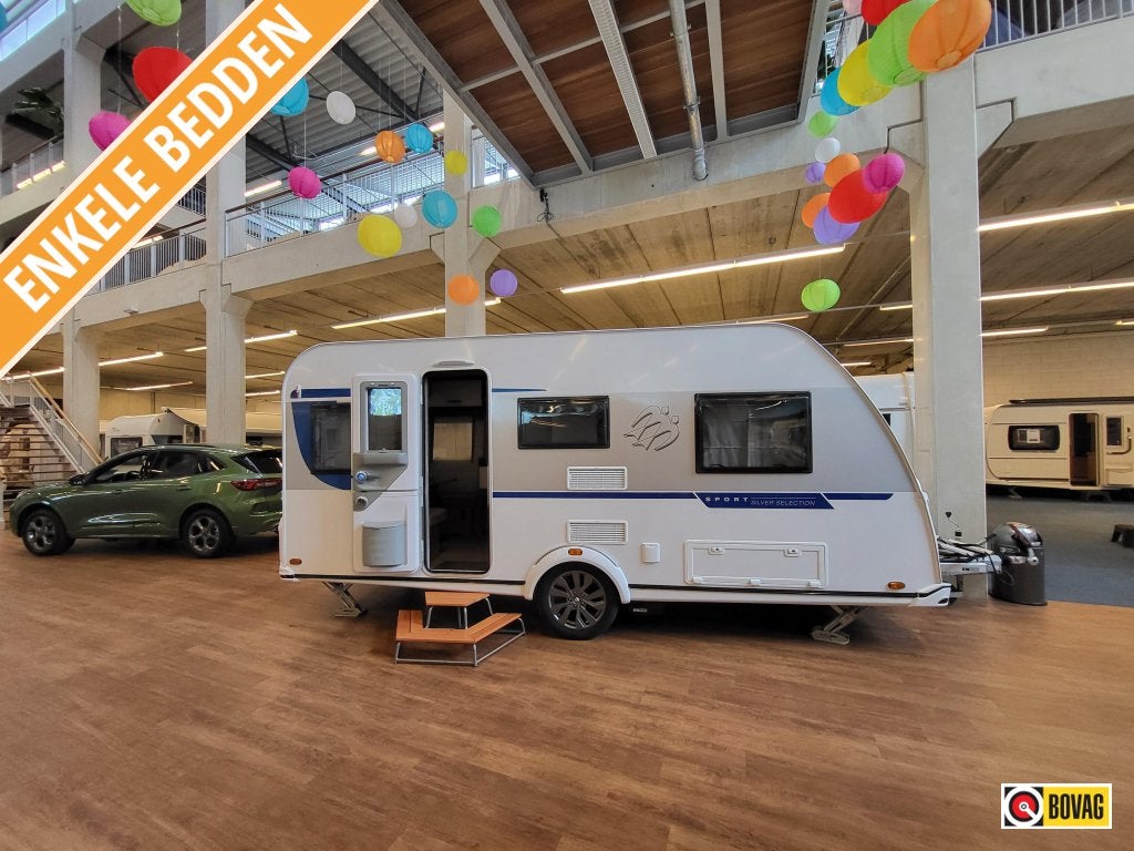 Knaus Sport Silver Selection 460 EU; mover, fietsenrek, Caravans en Kamperen, Caravans, Standaardzit, Schokbreker, Bedrijf, Knaus