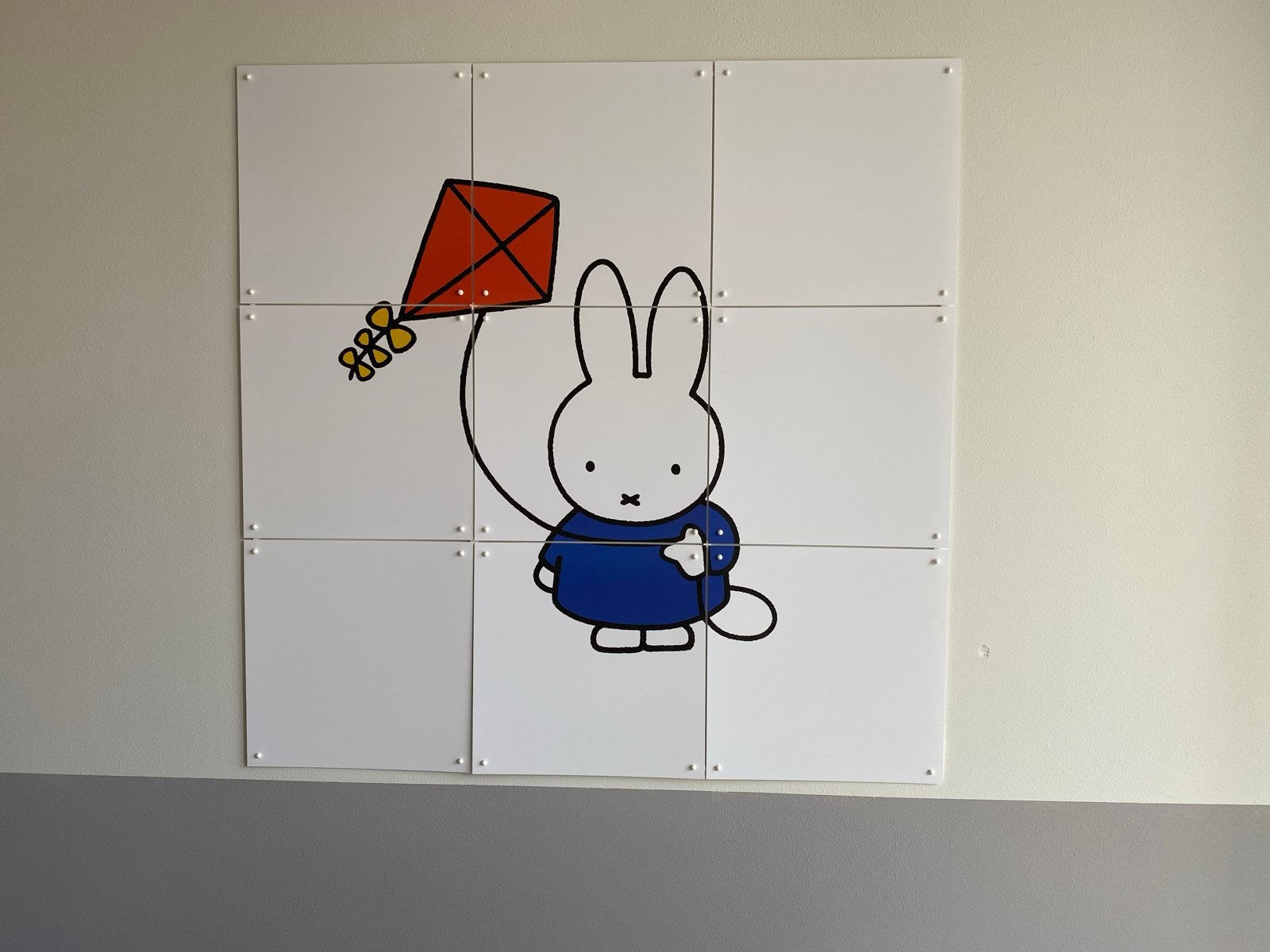 IXXI Nijntje wanddecoratie 60x60 cm, Ophalen, Meerkleurig, Zo goed als nieuw, Wandbord of Wandpaneel
