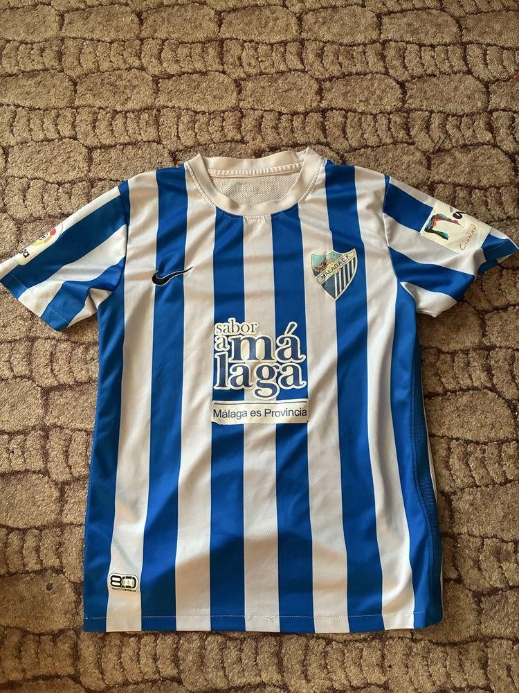 Málaga CF Thuisshirt La Liga - Maat S, Blauw, Nike, Ophalen of Verzenden, Gedragen