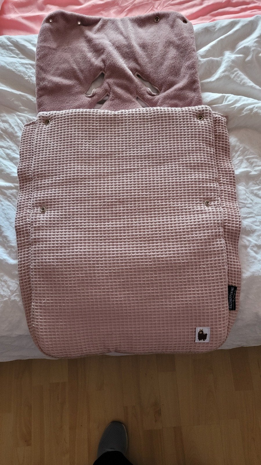 Maxi cosi hoes voor kap, voetenzak,beschermbandjes, Ophalen of Verzenden, Zo goed als nieuw, Roze, Voetenzak