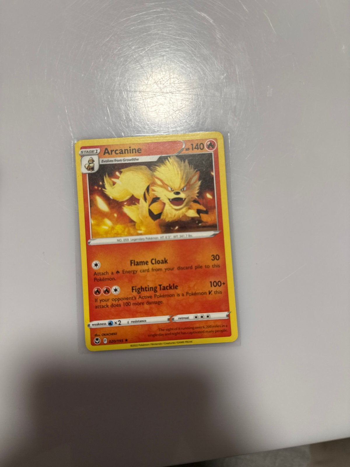 Arcanine Pokémon kaart - Zo goed als nieuw, Ophalen of Verzenden, Zo goed als nieuw, Losse kaart