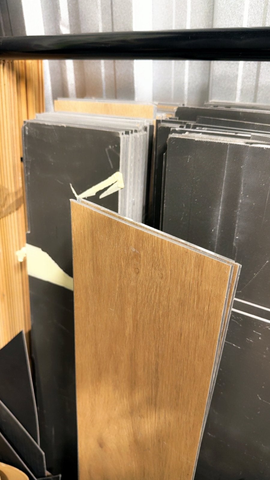 PVC (visgraad)laminaat met 2 rollen ondervloer isolatie, Ophalen, Gebruikt, Kunststof, Laminaat