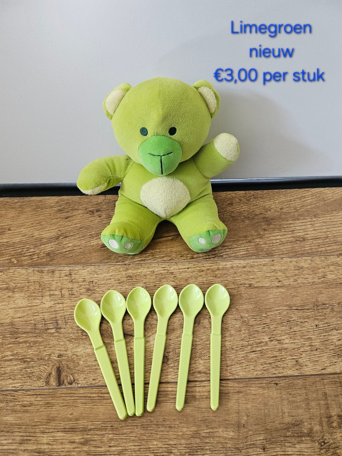 */** Tupperware nieuwe limegroene hangaanlepeltjes lepels, Ophalen of Verzenden, Nieuw, Groen, Overige typen