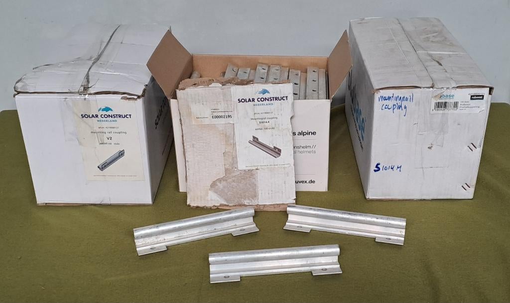 248 x profielkoppeling recht BlueBase-Solar Construct, Ophalen of Verzenden, Nieuw, Aluminium