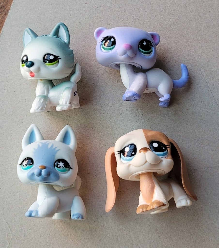 LPS Littlest Pet Shop hondjes fret, Verzenden, Gebruikt
