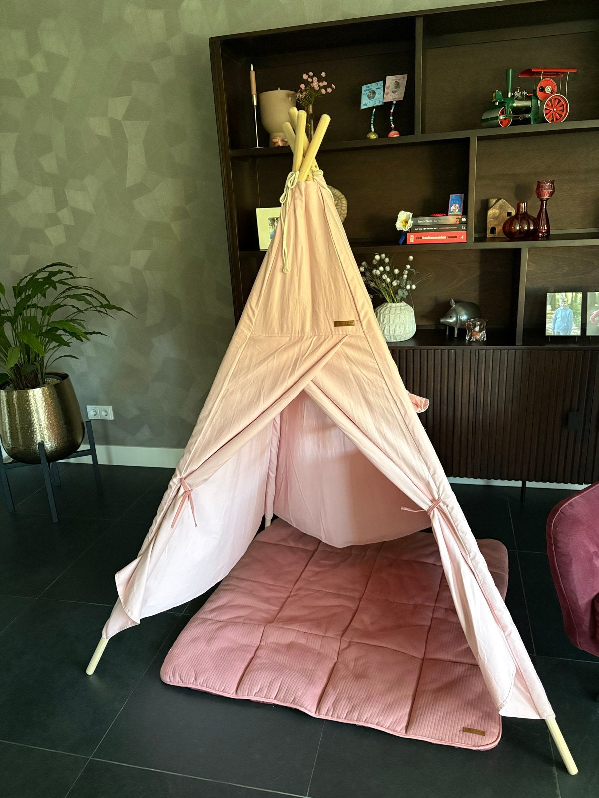 Little Dutch Tipi Tent Roze met Speelmat - Zo goed als nieuw, Ophalen of Verzenden, Zo goed als nieuw, Meisje