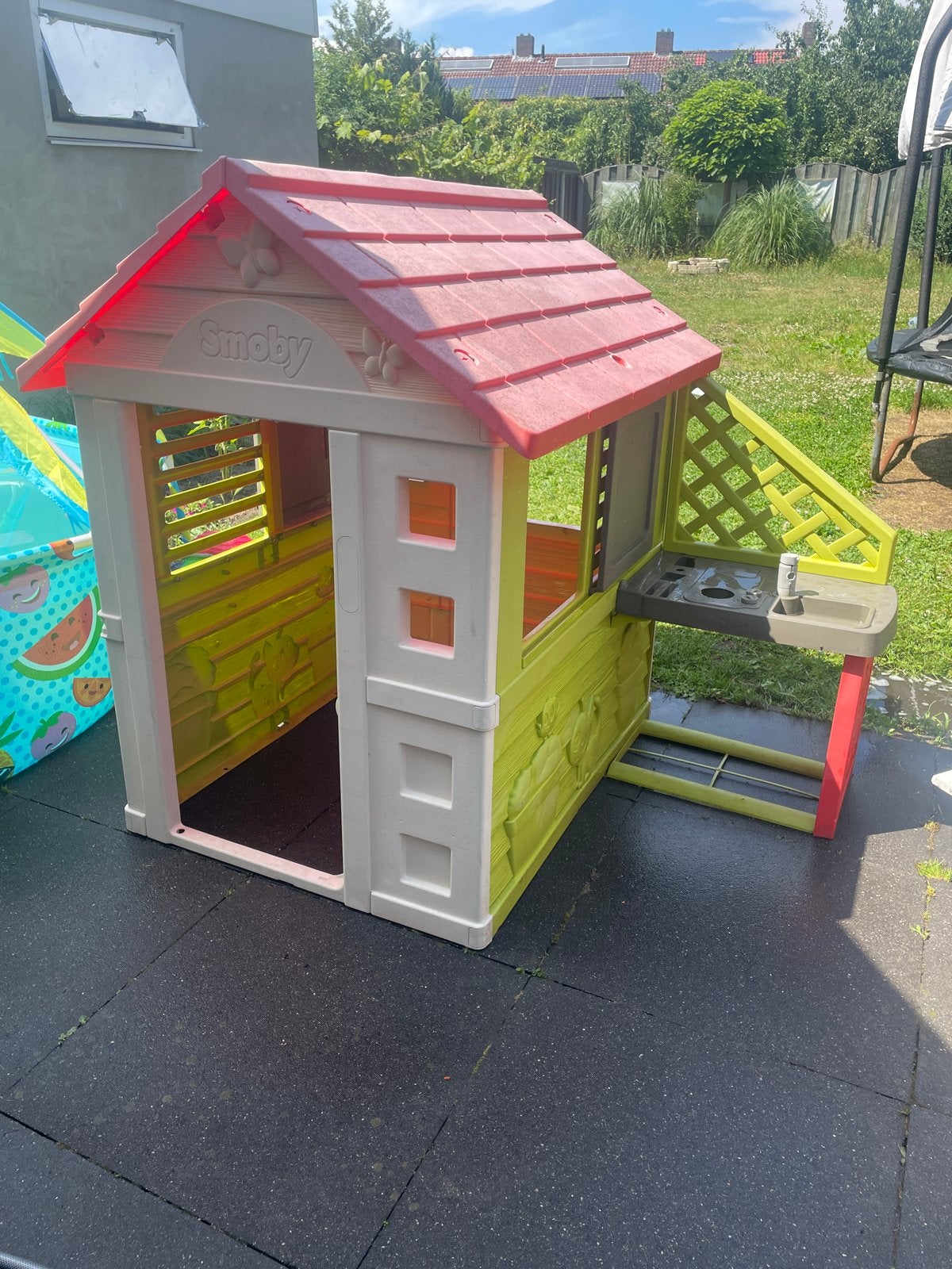 Smoby Speelhuisje met Keuken, Ophalen, Zo goed als nieuw, Kunststof