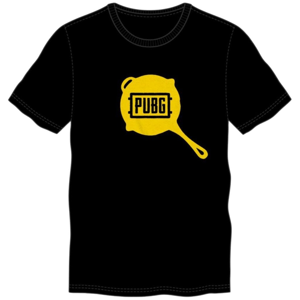PUBG Frying Pan T-shirt (S), Bioworld, Bioworld, Zwart, Nieuw