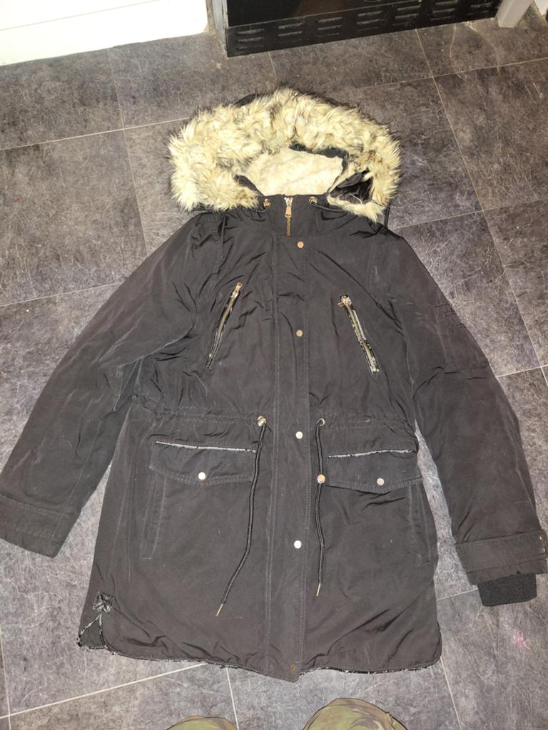 Winter jas, Verzenden, Zo goed als nieuw, Zwart