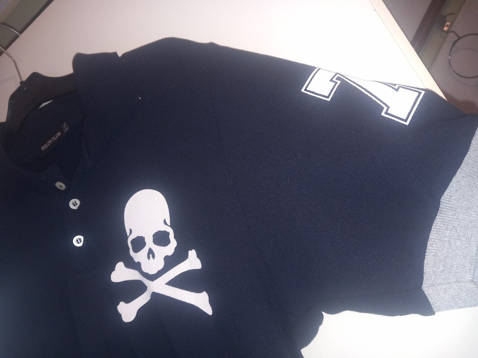 heren polo met skull doodskop pp valt kleiner uit, Ophalen of Verzenden, Nieuw, Maat 52/54 (L)