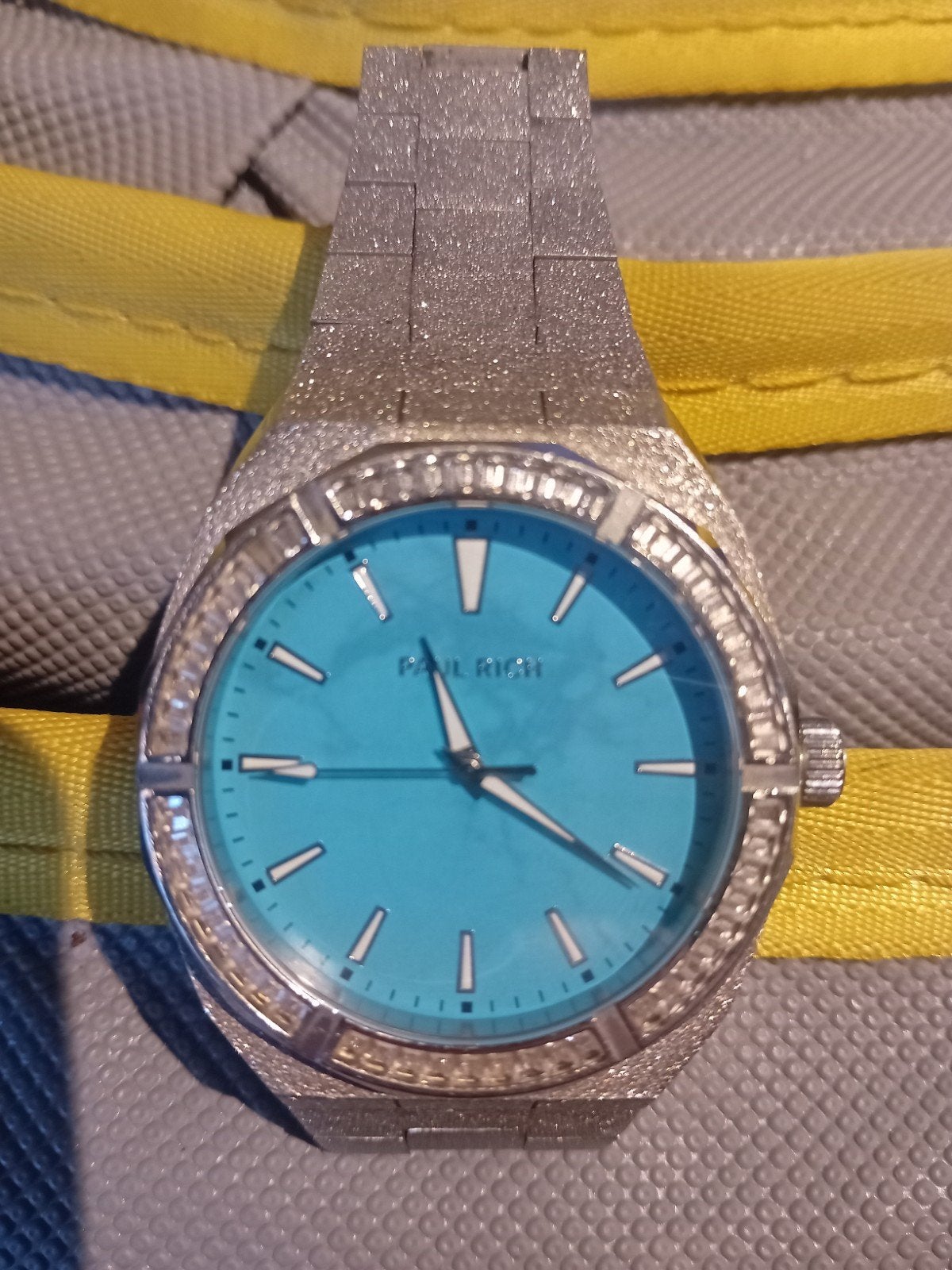 Paul Rich Horloge met Turquoise Wijzerplaat, Overige merken, Staal, Staal, Polshorloge