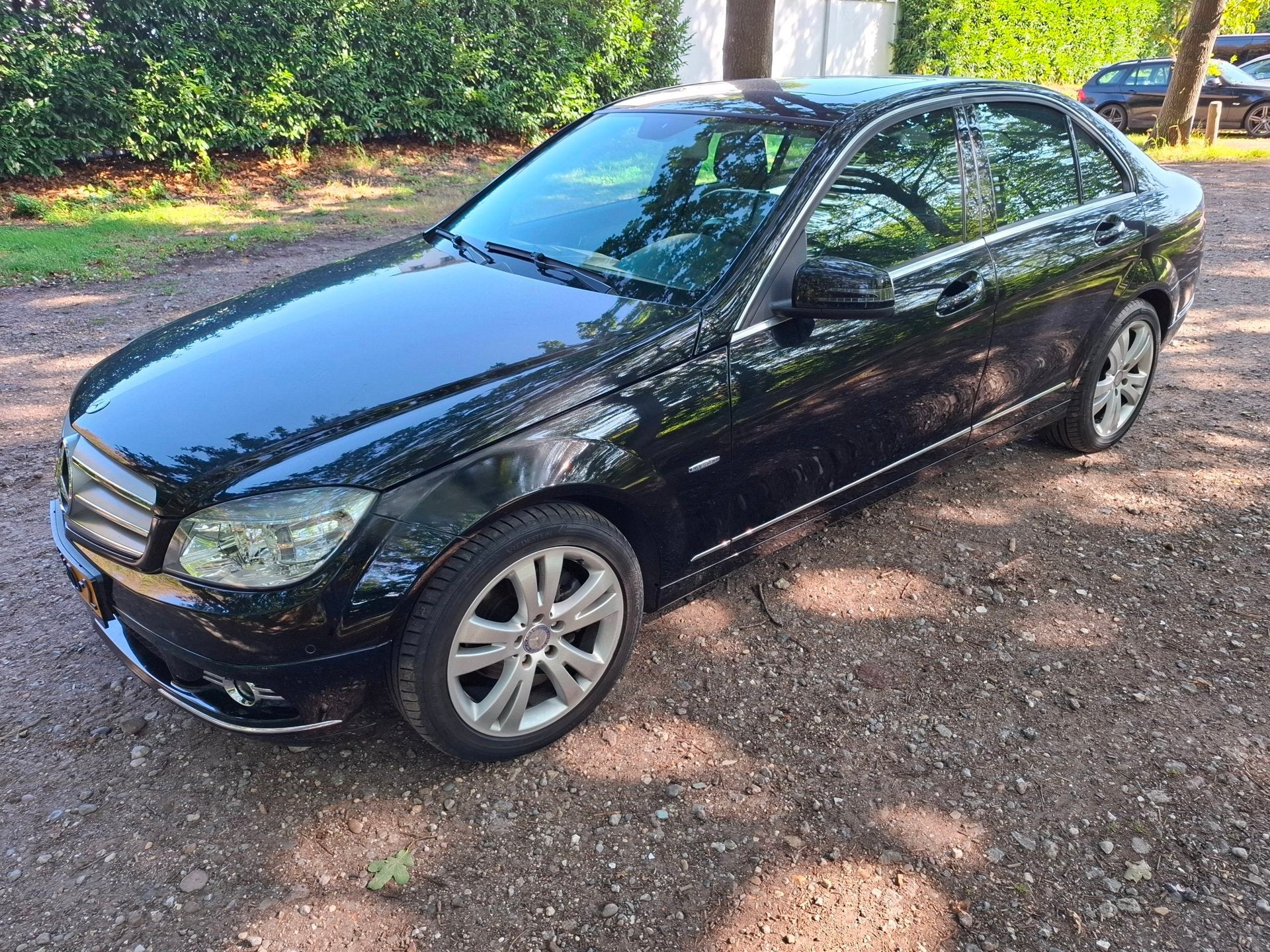 Mercedes-Benz C-klasse 180 K BlueEFFICIENCY lage km stand, Auto's, Automaat, 745 kg, Achterwielaandrijving, Zwart