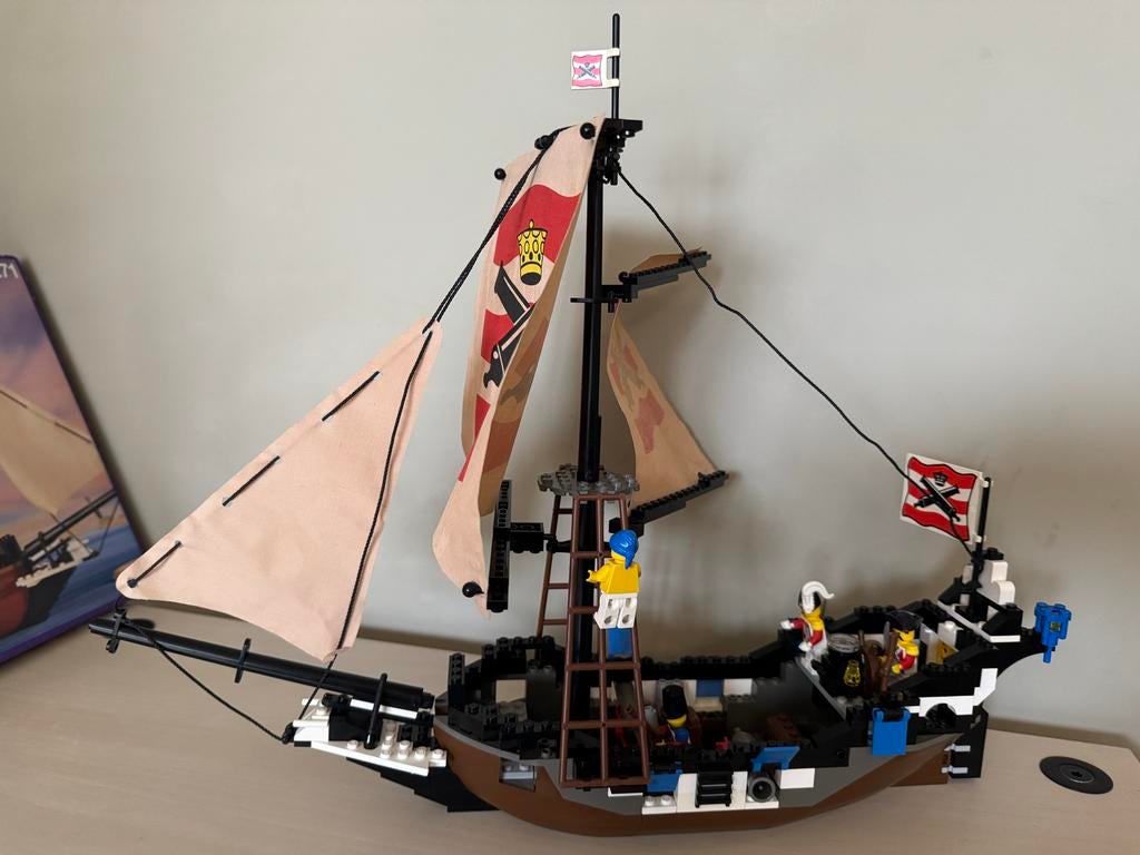 LEGO Pirates Schip - Vintage Piratenschip met Zeilen, Ophalen of Verzenden, Zo goed als nieuw
