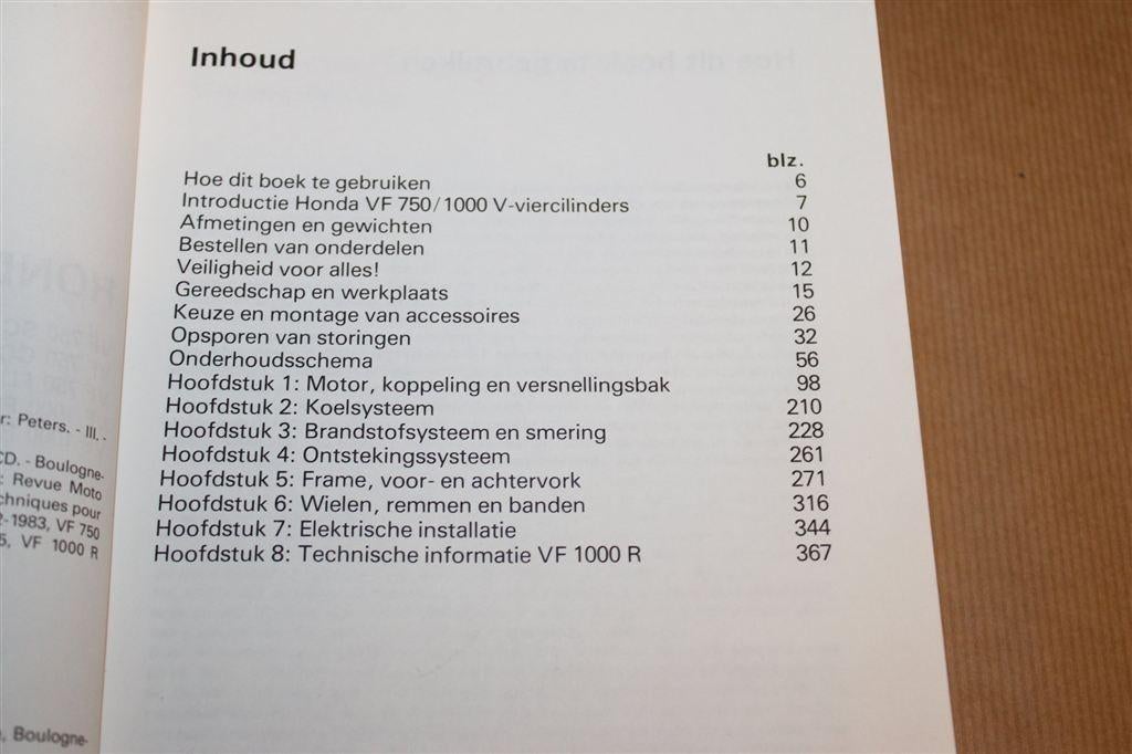 Honda VF750 & VF1000 — Reparatie & Onderhoud [1982-1985], Motoren, Ophalen of Verzenden, Honda