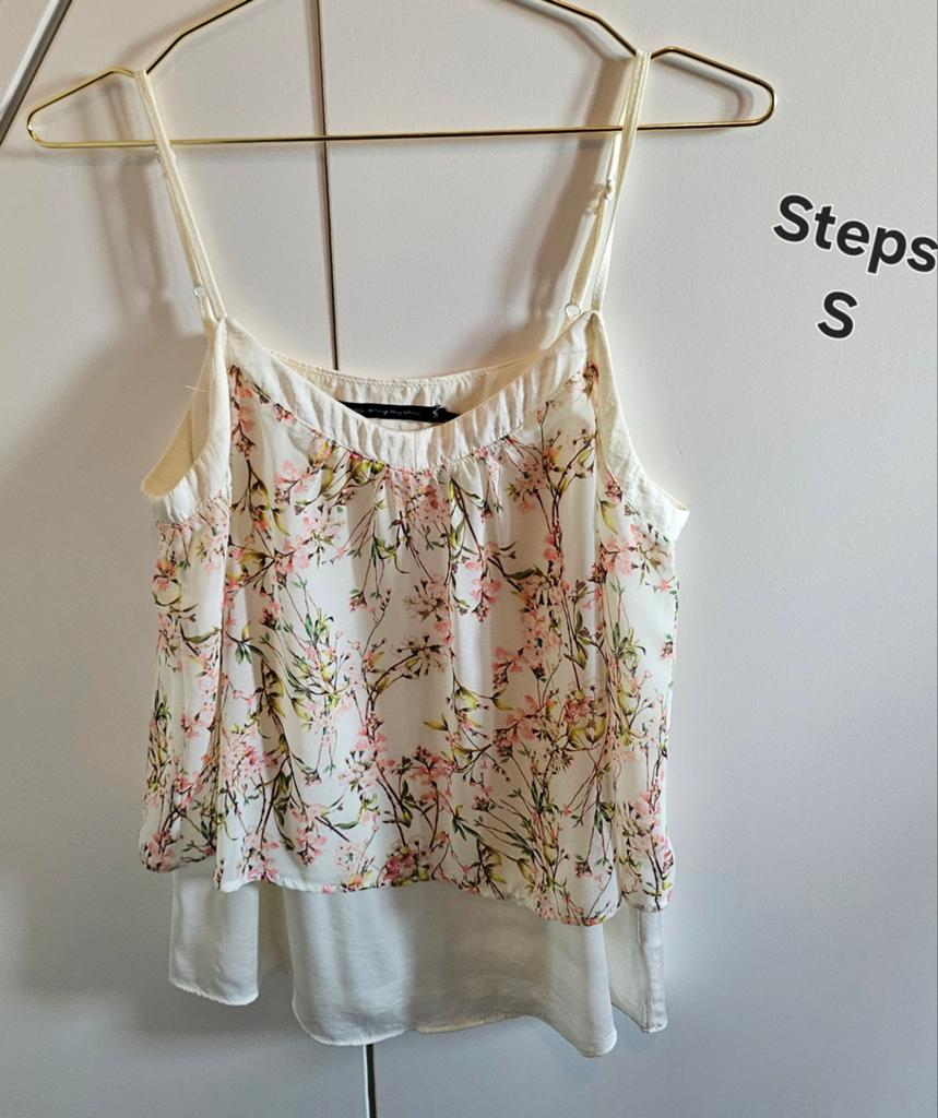Steps bloemenprint top maat S, Overige kleuren, Ophalen of Verzenden, Zo goed als nieuw, Steps