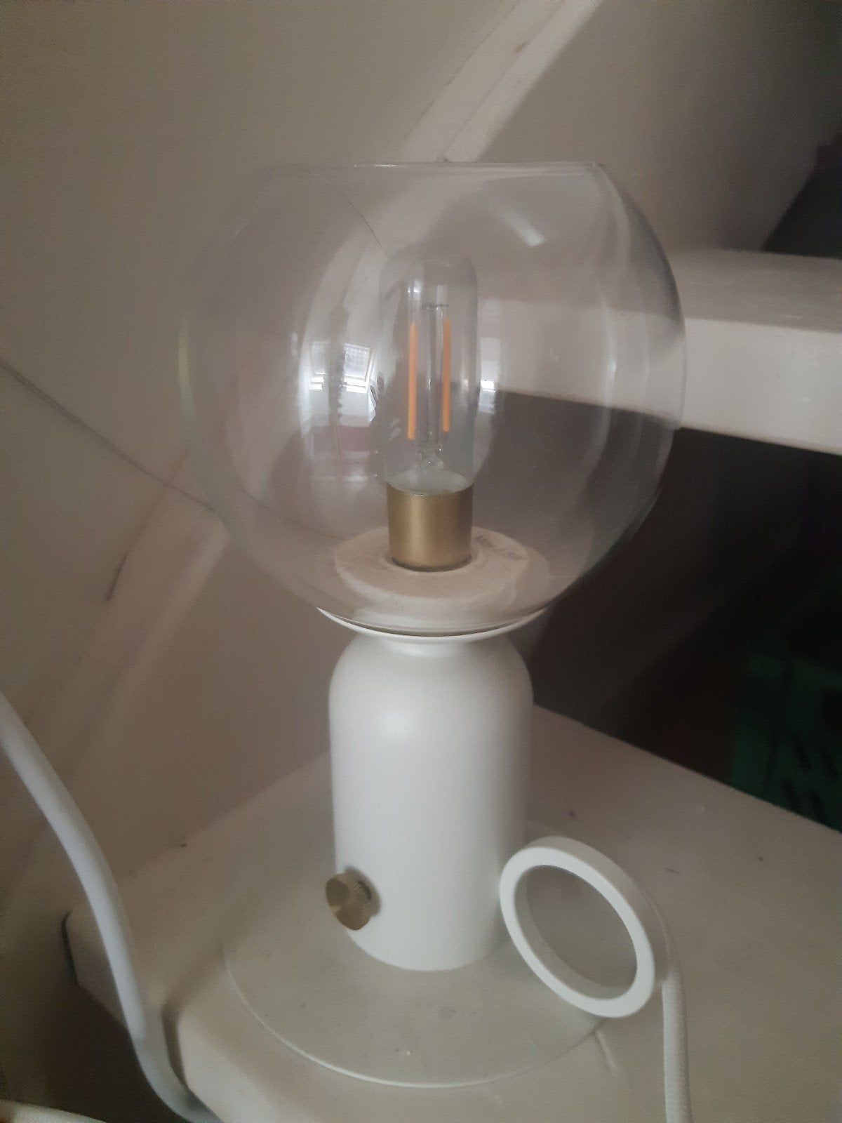 Witte tafellamp Ikea €15,-, Wit, Ophalen, IKEA, Modern
