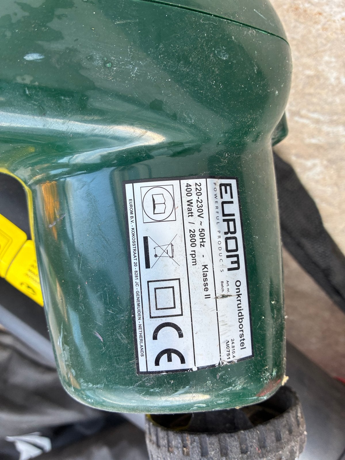 Elektrische Onkruidborstel - 400 Watt, Ophalen, Gebruikt