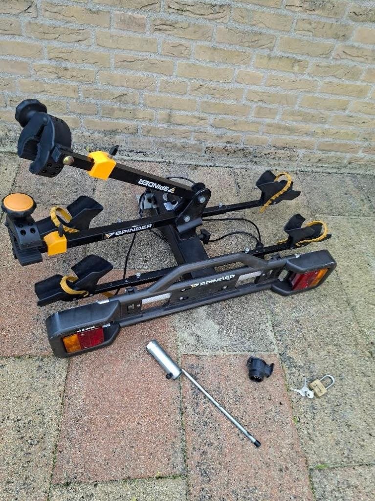 Fietsendrager Spinder Hawk, Auto diversen, Ophalen, 2 fietsen, Gebruikt, Trekhaakdrager