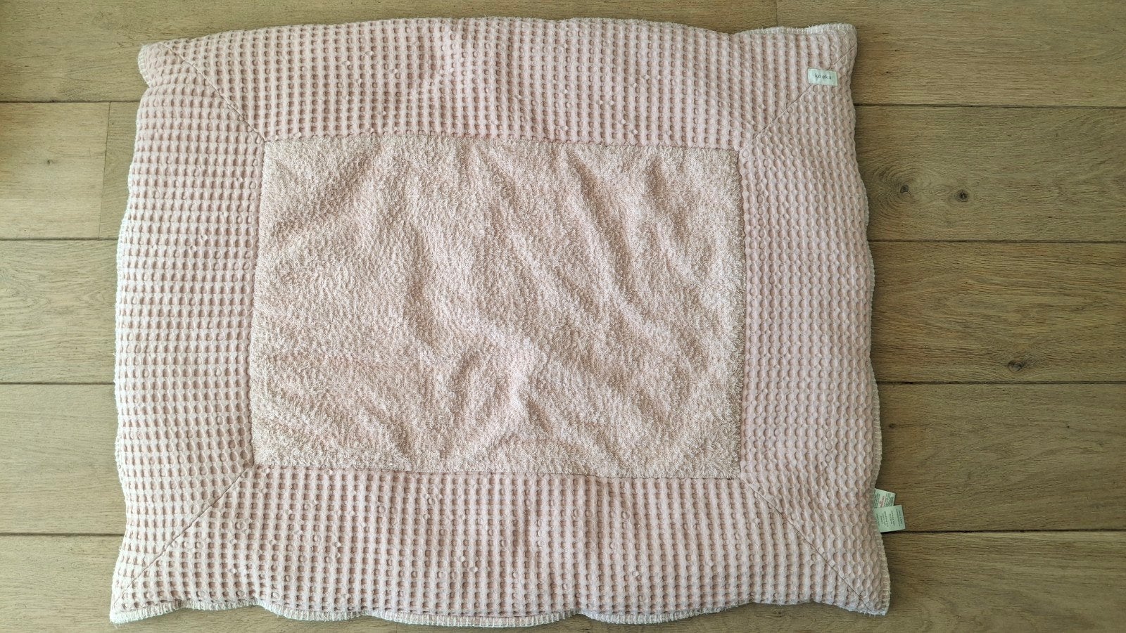 koeka boxkleed wafel Amsterdam shadow pink/steel grey, Ophalen of Verzenden, Zo goed als nieuw, Rechthoekig, Boxkleed