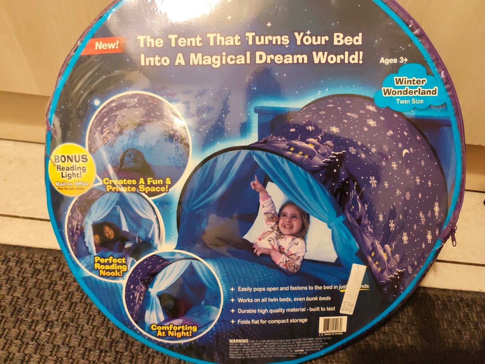 bedtent, nieuw!, Kinderen en Baby's, Kinderkamer | Inrichting en Decoratie, Overige merken, Verwijderbaar, Overige typen, Paars