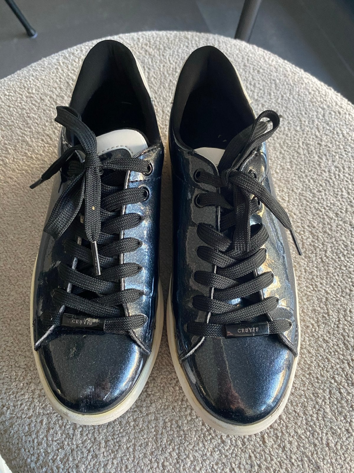 Sneakers Maat 37 Cruijff Metallic Zwart, Kleding | Dames, Zwart, Ophalen of Verzenden, Sneakers of Gympen, Zo goed als nieuw