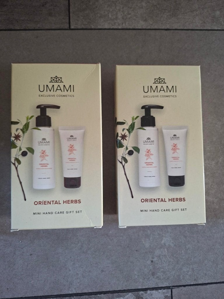 Nieuwe Umami Oriental Herbs Handverzorging Sets (advr 383), Sieraden, Tassen en Uiterlijk, Ophalen of Verzenden, Nieuw, Overige typen