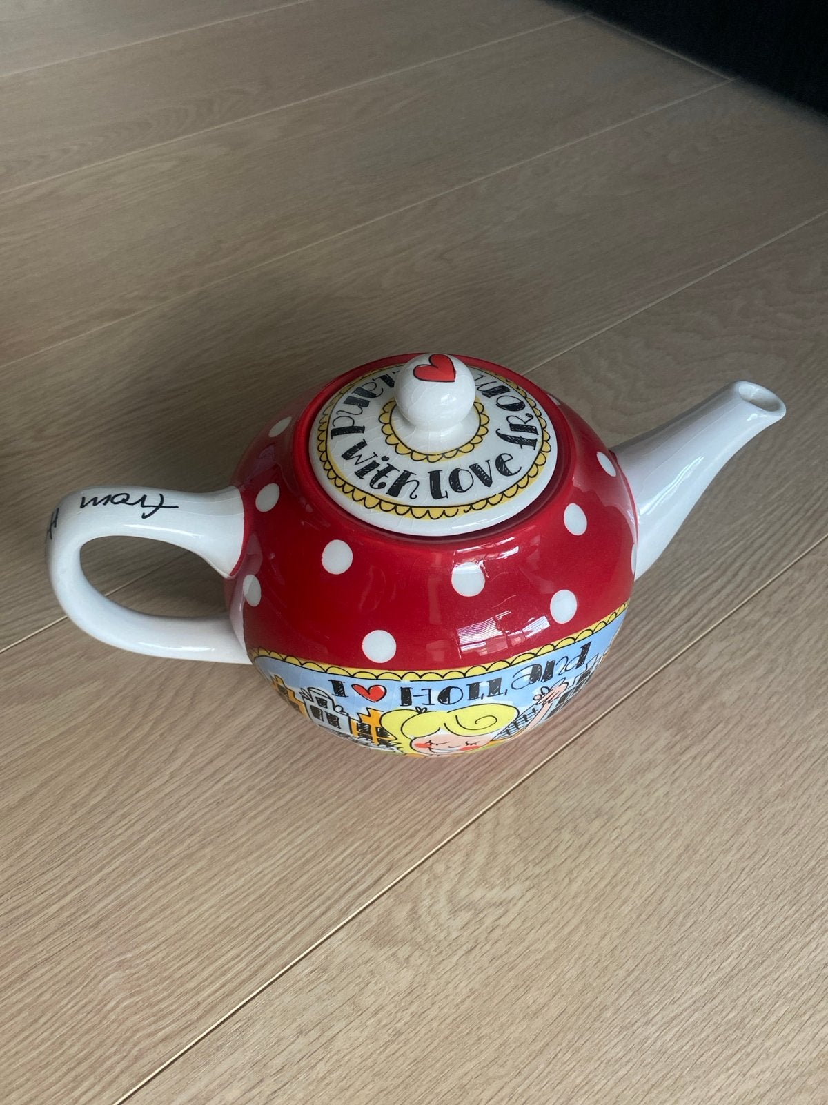 Blond Amsterdam Theepot - From Holland with Love, Ophalen, Zo goed als nieuw, Theepot, Modern