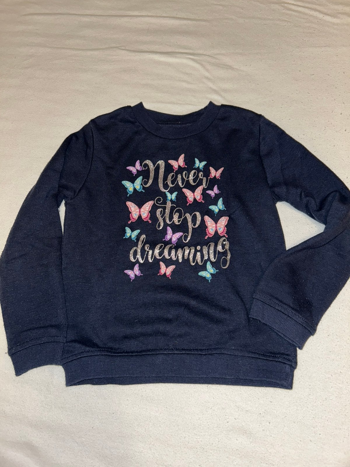Leuke trui met vlinders - Primark maat 110, Ophalen of Verzenden, Zo goed als nieuw, Meisje, Trui of Vest