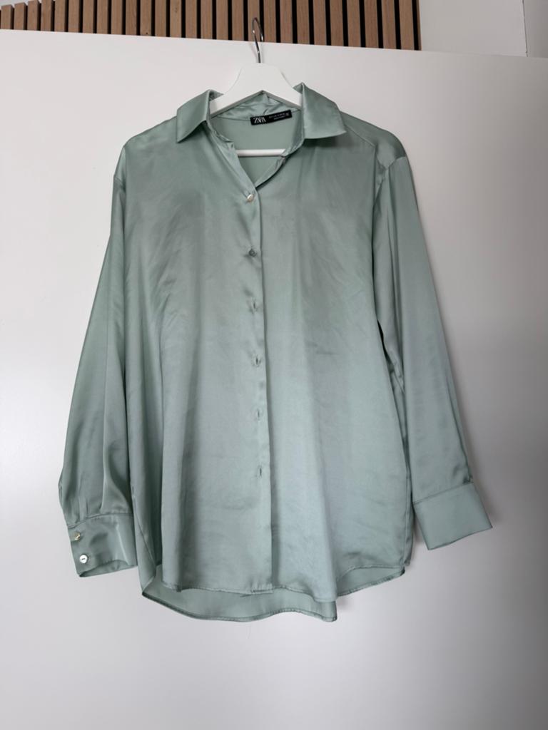 Zara blouse - nieuw - maat S, Ophalen of Verzenden, Nieuw, Maat 36 (S), Groen