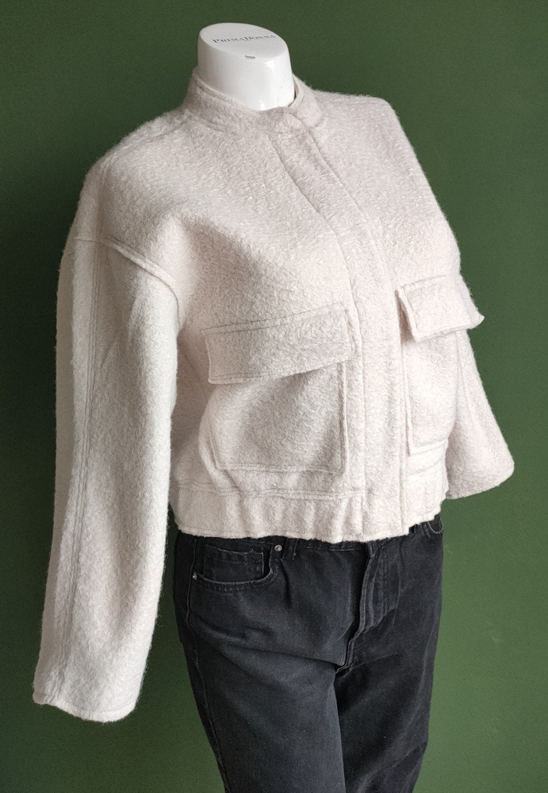 Zara Wollen Look Jasje | Nieuw met Kaartje | XS / 11-12 J, Nieuw, Ophalen of Verzenden, Maat 34 (XS) of kleiner, Wit