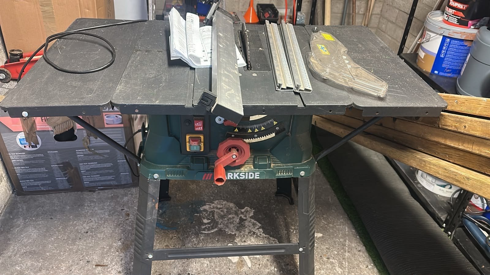 Parkside Tafelzaag - Zo goed als nieuw, Doe-het-zelf en Verbouw, Ophalen, Cirkelzaag, 70 mm of meer, 1200 watt of meer