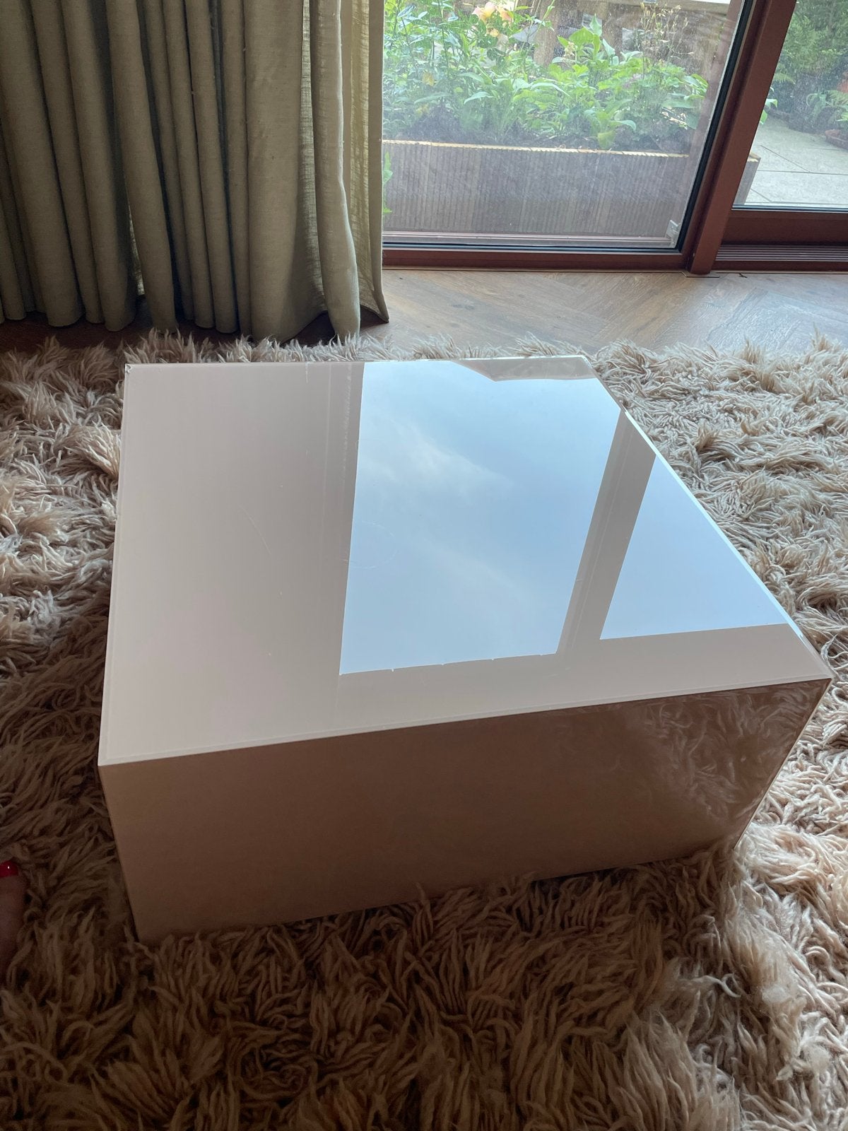 Roze salontafel HK Living, Ophalen, Gebruikt, 50 tot 100 cm, Vierkant