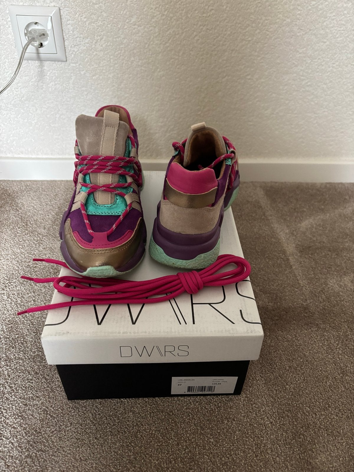 Dwars Los Angeles multicolor sneakers maat 37, Ophalen, Zo goed als nieuw, Overige kleuren, Sneakers of Gympen