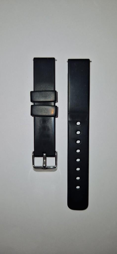 Smartwatchband 16mm Zwart, Overige merken, Bandje, Ophalen of Verzenden, Zo goed als nieuw