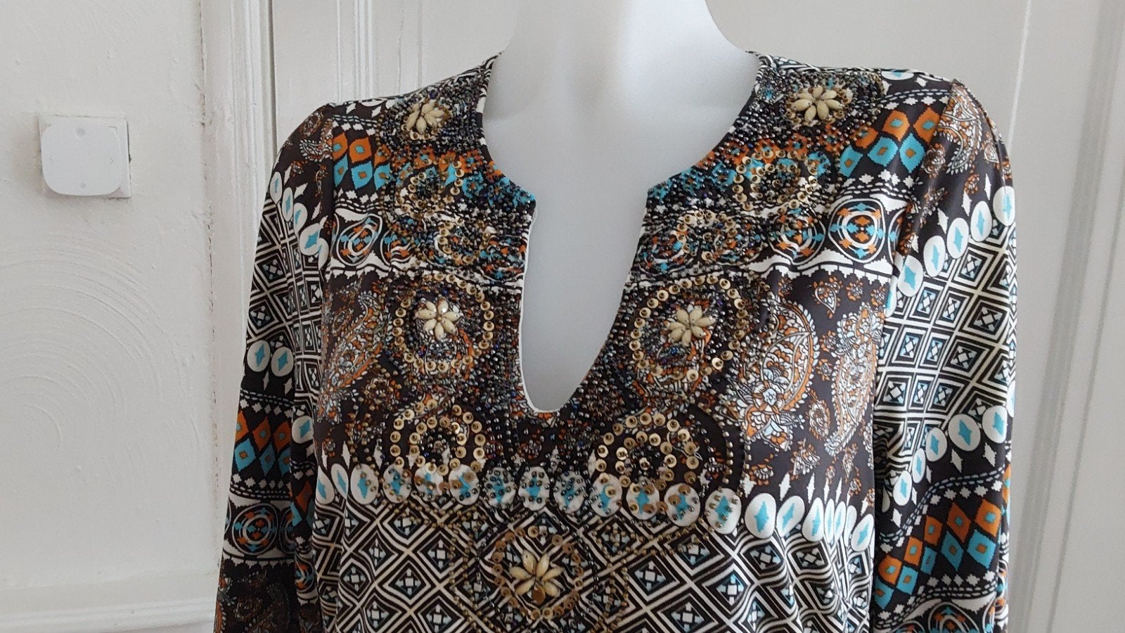 Leuke K-design jurk maat L, K-design, Meerkleurig, ., Maat 42/44 (L)
