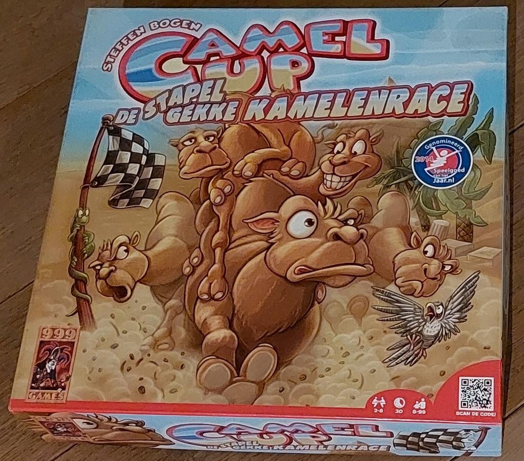Camel Up: De Gekke Kamelenrace - Bordspel, Vijf spelers of meer, Ophalen of Verzenden, Gebruikt, Pegasus Spiele