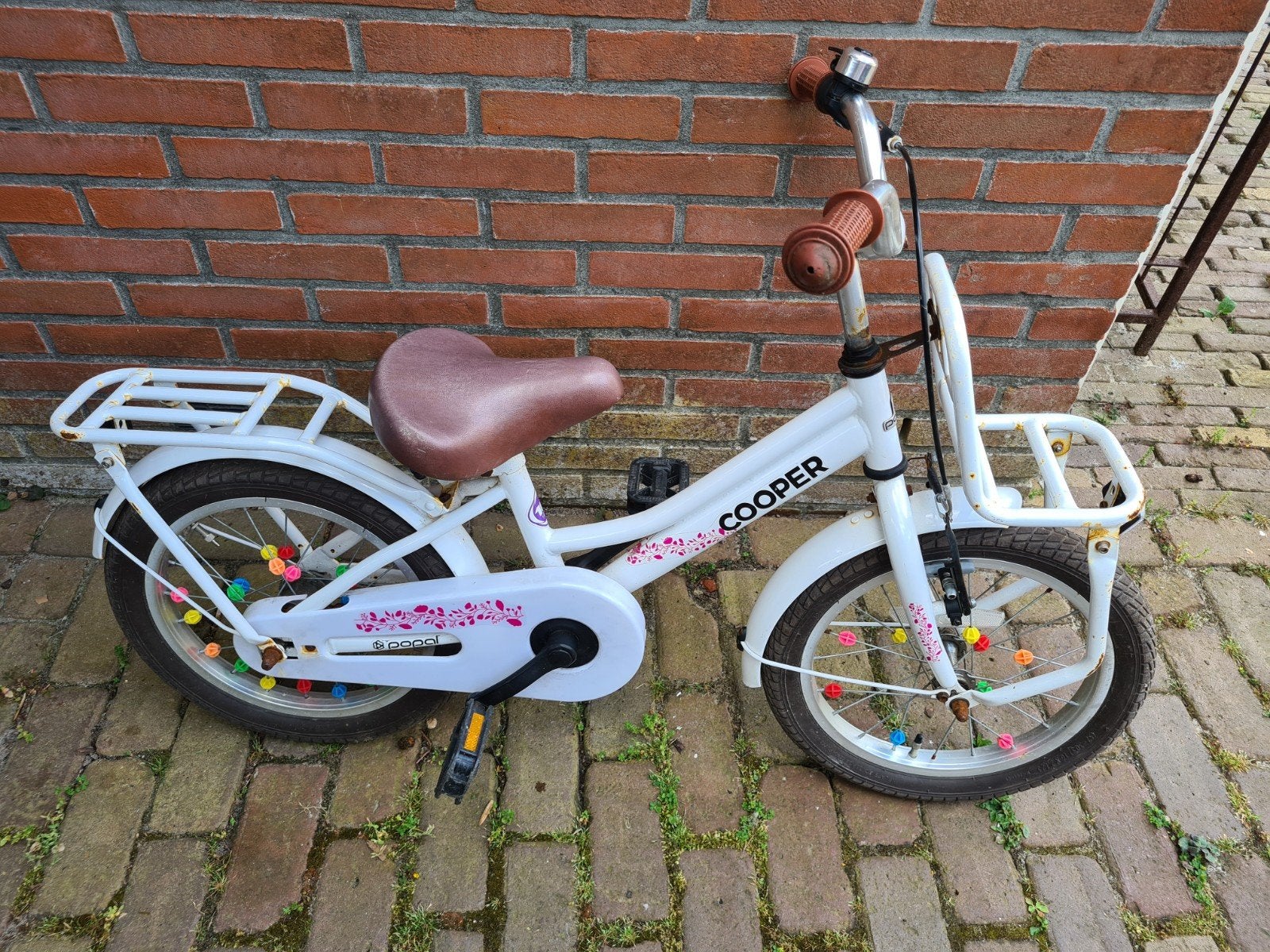 Popal Cooper kinderfiets 16 inch - Goed gebruikt, Ophalen, Terugtraprem, Popal Cooper, 16 tot 20 inch