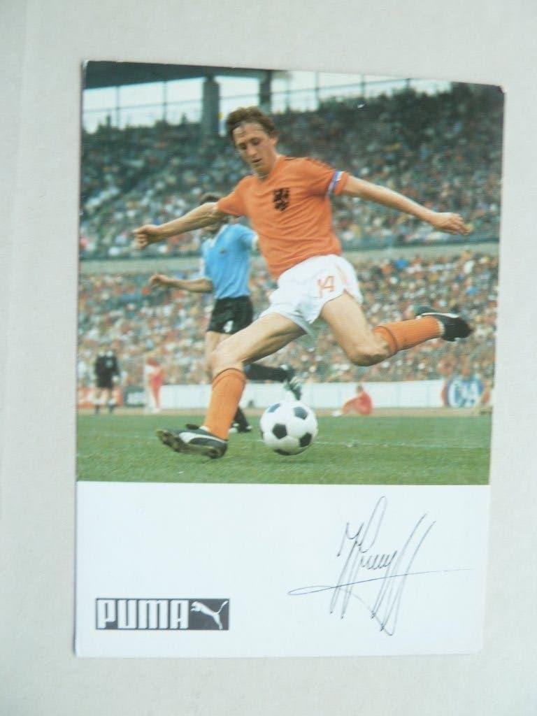 Spelerskaart. Johan.Cruyff. PUMA, Ophalen of Verzenden, Zo goed als nieuw, Overige binnenlandse clubs, Spelerskaart