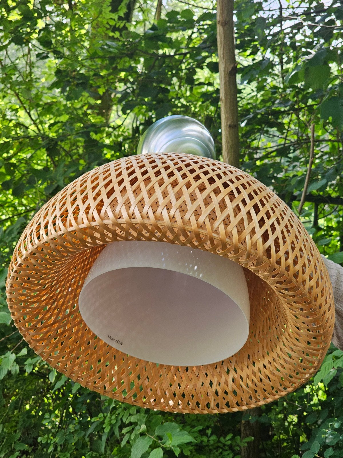 IKEA Brasa hanglamp bamboe - zo goed als nieuw, Huis en Inrichting, Lampen | Hanglampen, Ophalen