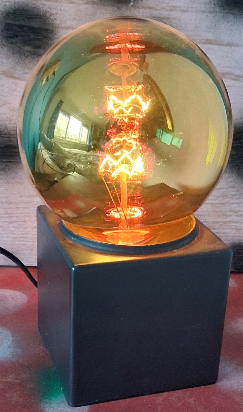 SPACE AGE, PHILIPS tafellamp. Ca '60/'70. * Zie tekst., Ophalen, Overige stijlen, E27 (groot), Philips