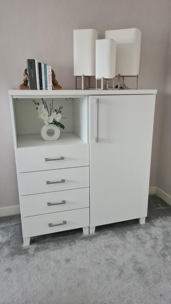 IKEA Platsa Kledingkast met Hangruimte en Lades, Ophalen, Gebruikt, 100 tot 150 cm, Met plank(en)